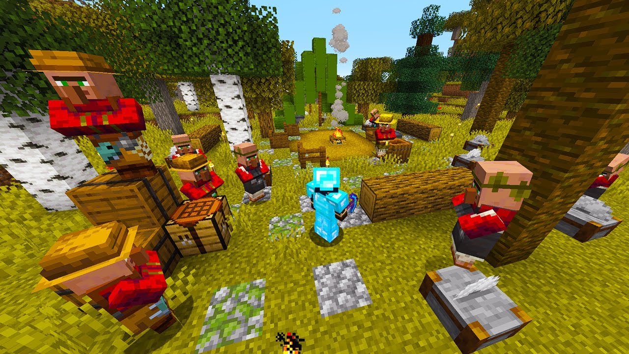 ONS VERBORGEN DORPJE IN MINECRAFT!!