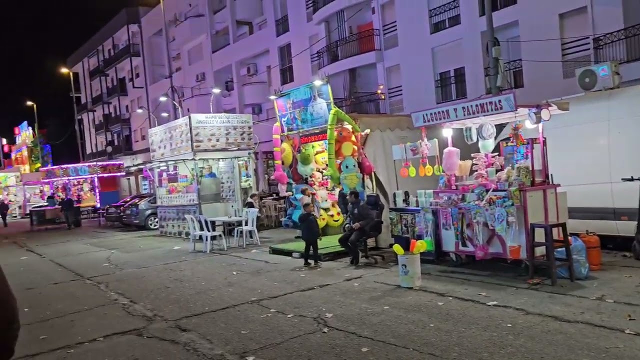 Atracciones instaladas en Isla Cristina para Carnaval 2024.