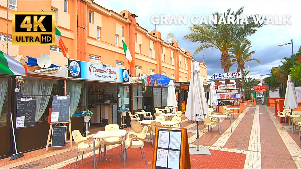 Gran Canaria Playa del Ingles April 30, 2021 🔴 Gran Canaria Princess to Nilo Shopping Center