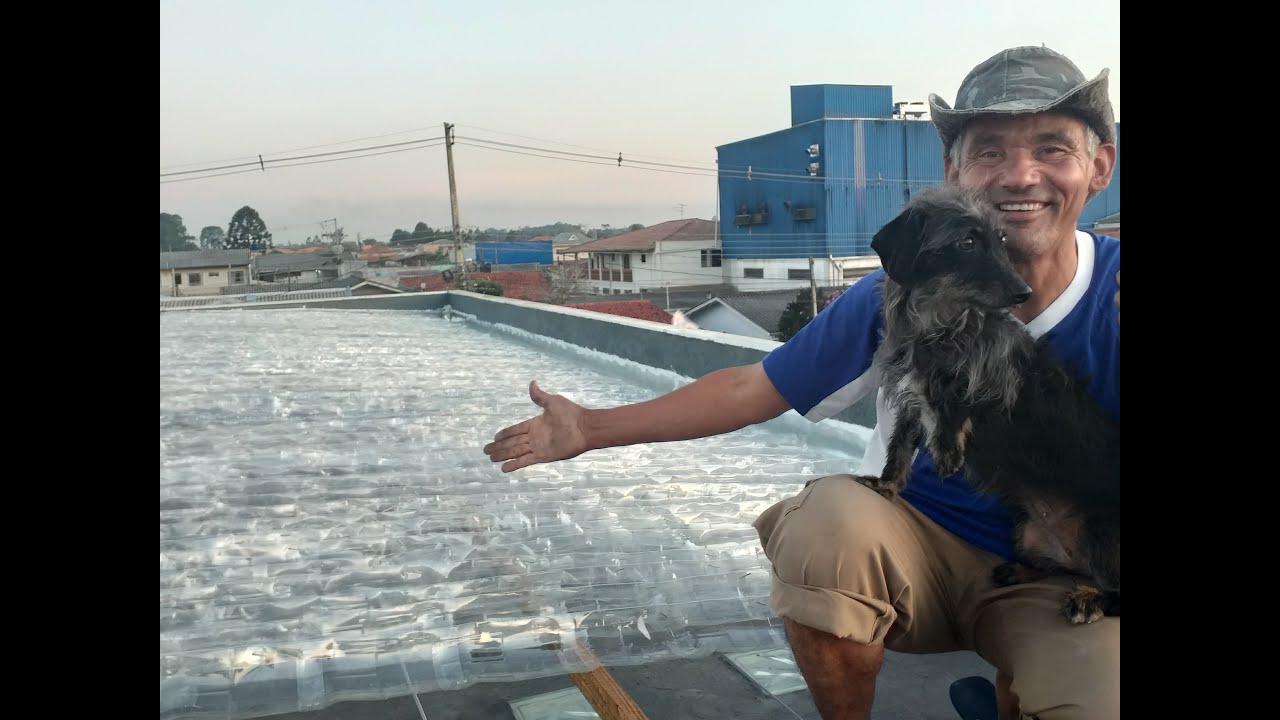 Cobertura transparente gigante com garrafas pet, Parte 02