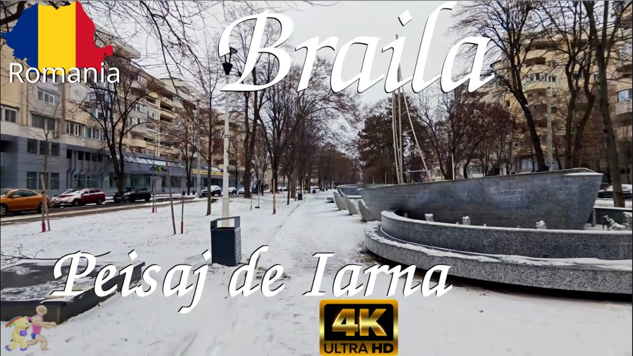 [🇷🇴Romania ] Peisaj de Iarna pe Bulevard | Braila | 4K