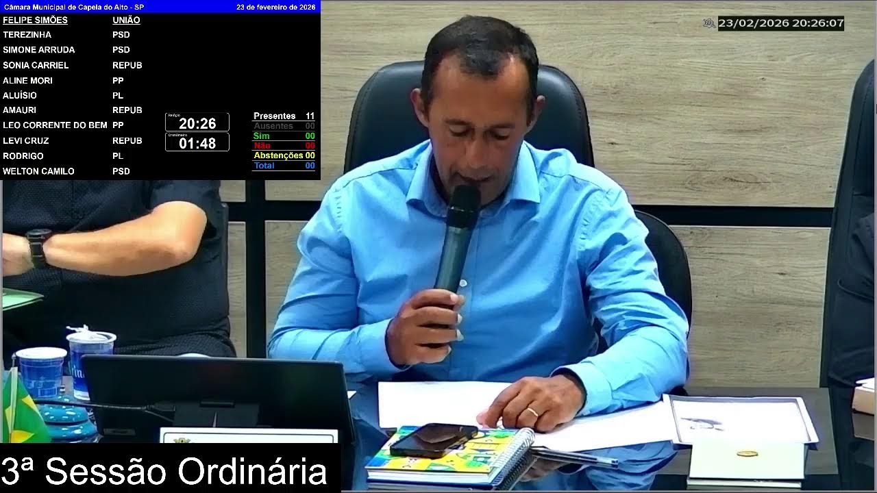 3ª Sessão Ordinária