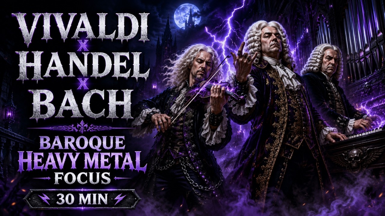 Vivaldi x Handel x Bach | 30 Min Baroque Heavy Metal Focus Session