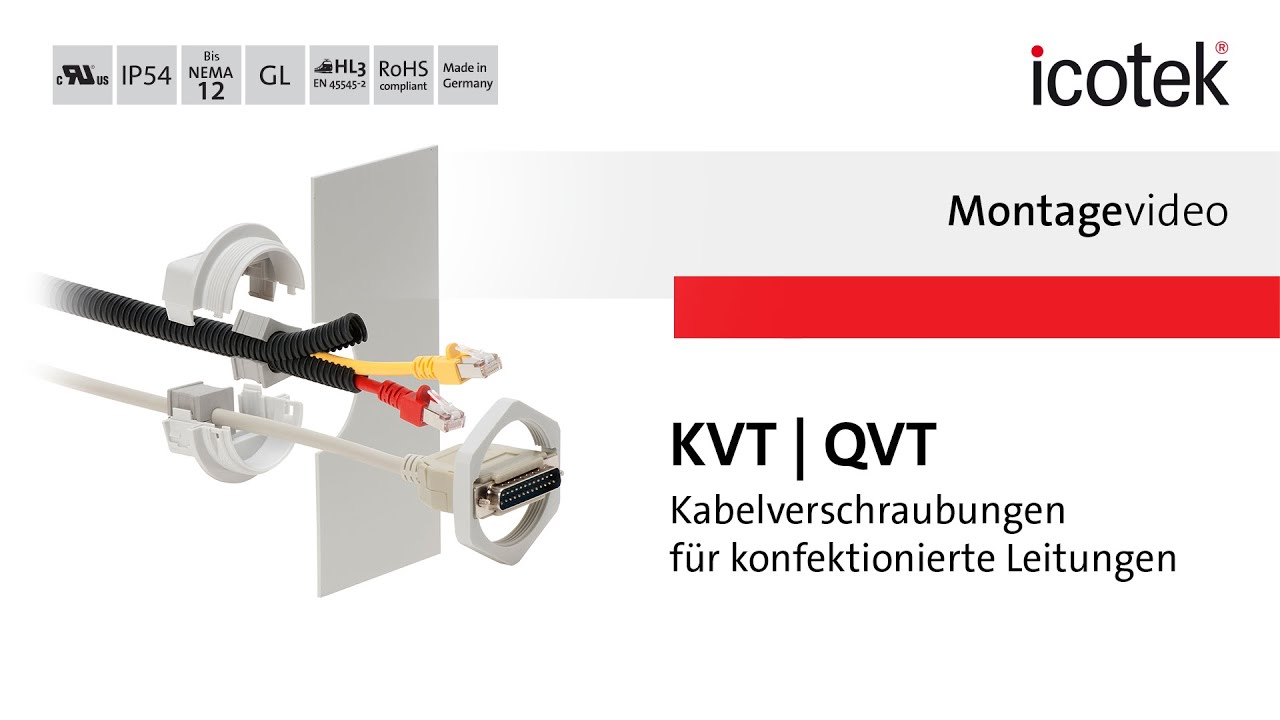 Kabelverschraubung KVT & QVT | Montage | icotek