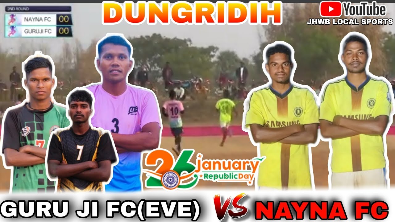 GURU JI FC VC NAYAN  FC//2nd ROUND//#jhwblocalsports #footballcompetition #sports #sadhumarandi