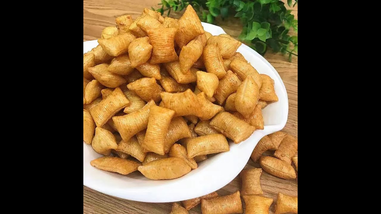 how to make Fried Pillow Snack? Show the  production line for you #extrusionprocessing