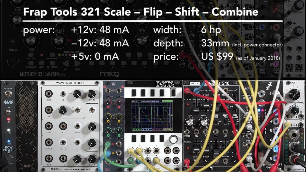 Frap Tools 321 Scale + Flip + Shift + Combine (LMS: Eurorack Expansion)
