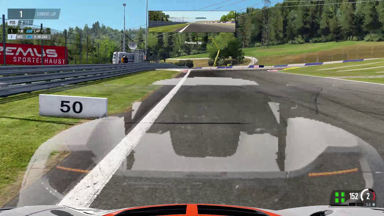 mclaren entered the corner calmly