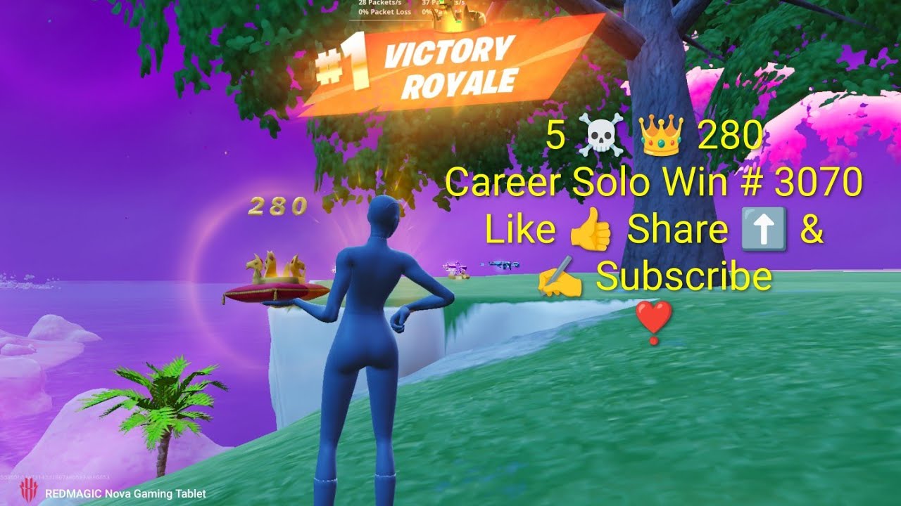 Career Solo Win#3070 Fortnite 5☠️ ZB Victory Royale Chapter 7 Season 1 Solo Win #411 👑#280