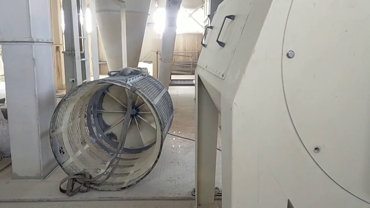 Feed Mill Raw Material Drum Cleaner Sieve Installation Process.