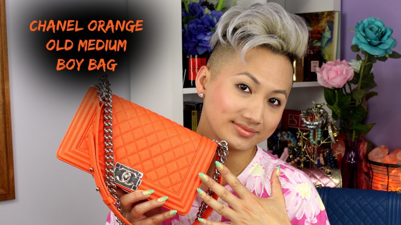 Chanel 20S Orange Old Medium Boy Bag [REVIEW] | HUEYYROUGE