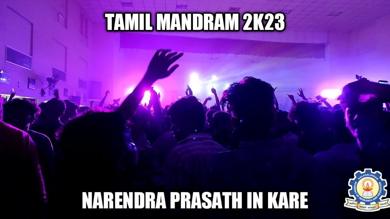 Narendra Prasath in Kalasalingam University | Tamil Mandram 2k23 | KARE | KLU