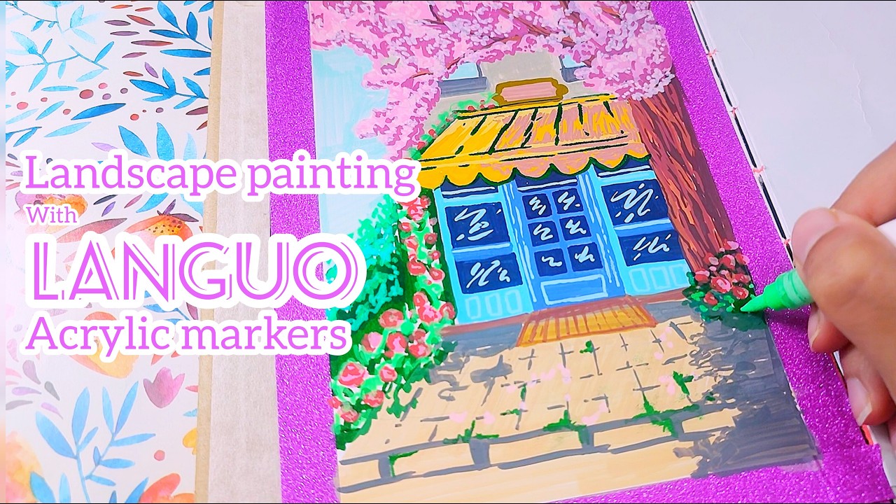 Studio Ghibli - acrylic languo marker painting