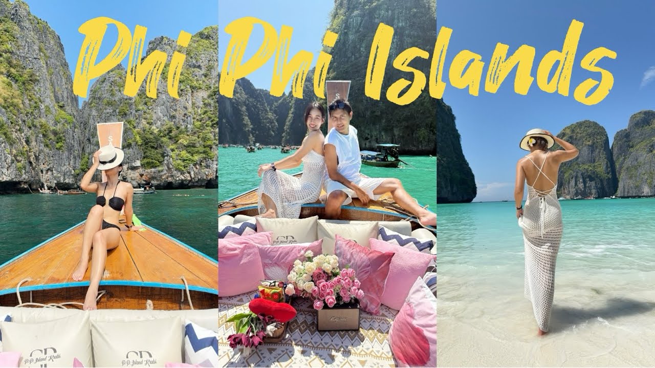 เที่ยวเกาะพีพี อ่าวมาหยา นอนบนเกาะ 1 คืน เหมาเรือส่วนตัว#เกาะพีพี #phiphiislands #กระบี่ #อ่าวมาหยา 
