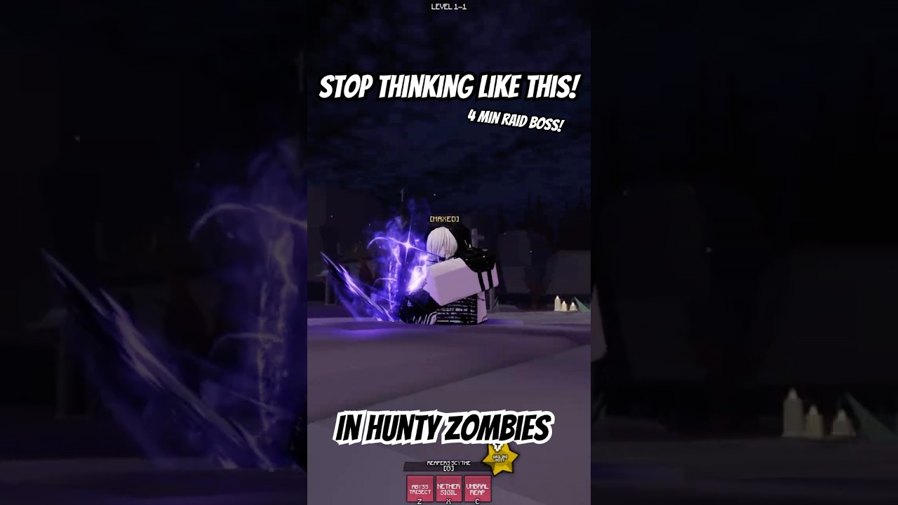 ХВАТИТ ТАК ДУМАТЬ! | РЕЙДОВЫЙ БОСС ЗА 4 МИН.! | Полное руководство (Hunty Zombies Roblox)