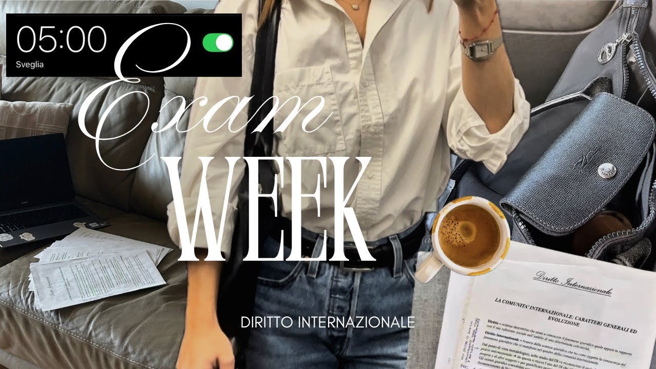 WEEKLY STUDY VLOG 🎓🌟| International Law, exam's day and more...🪩