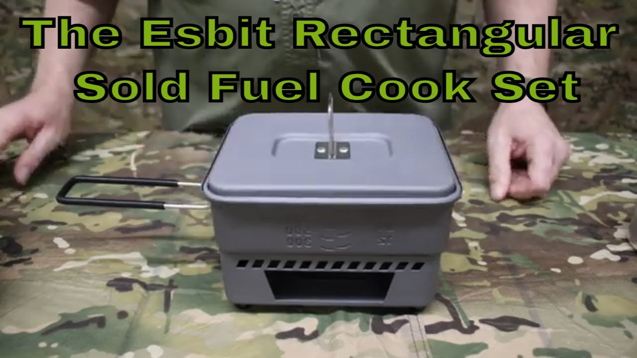 Esbit Rectangular Solid Fuel Cook Set