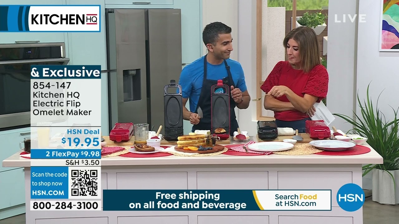 Kitchen HQ Electric Flip Omelet Maker