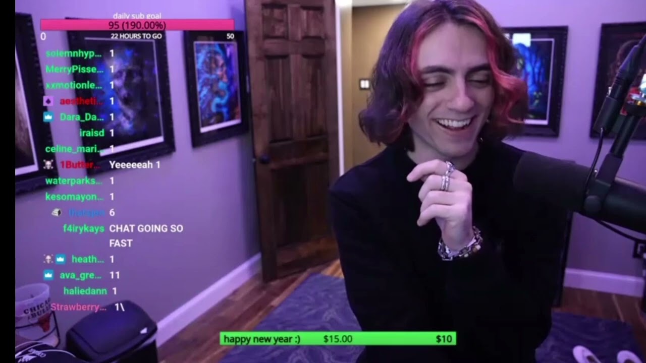MOTIONLESS IN WHITE VINNY TWITCH STREAM DECEMBER 31 2022