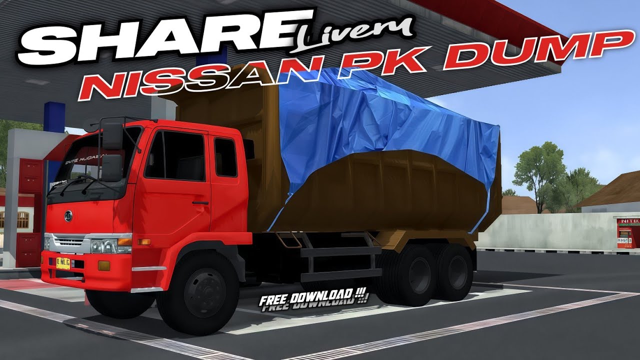 Share livery&PPL || mod bussid truck nissan diesel pk dump truck muat tanah