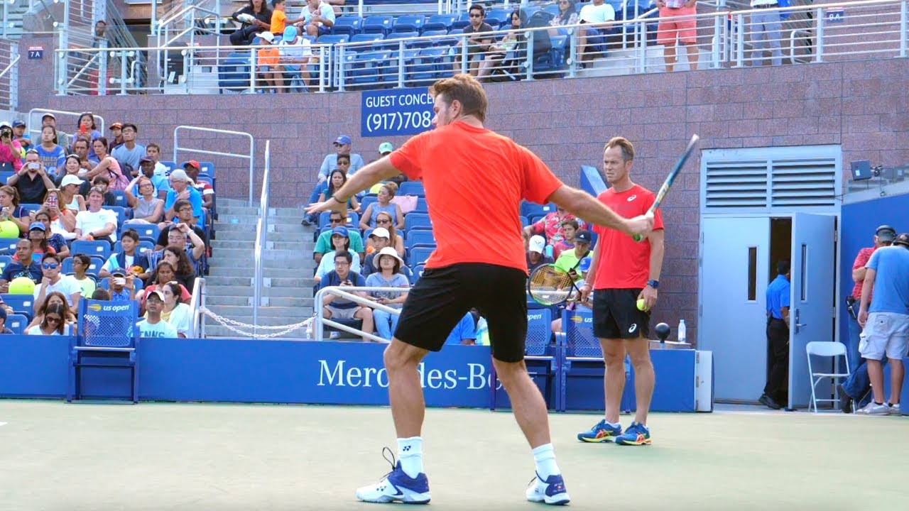 Stan Wawrinka Forehand Slow Motion Side View - ATP Forehand Technique