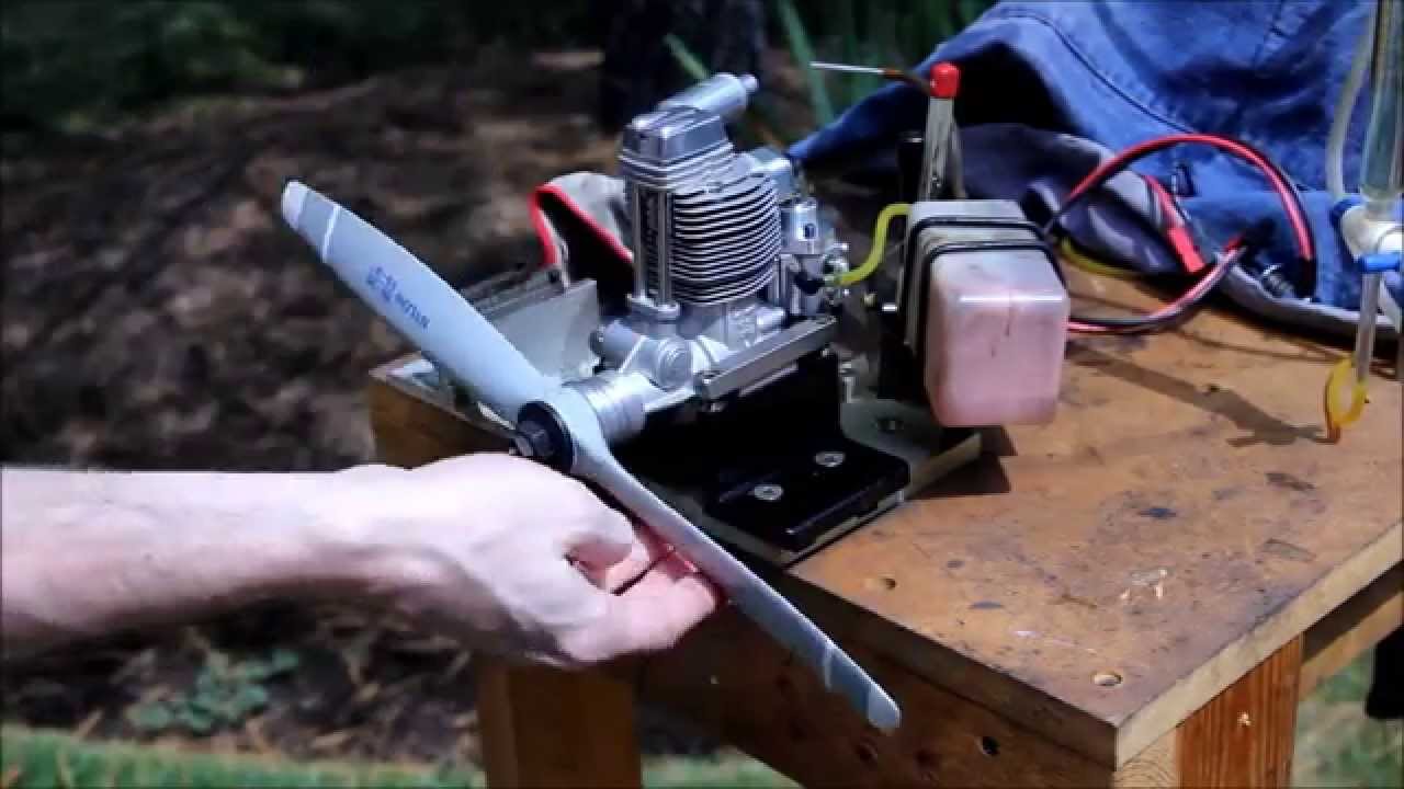 OS FS-120SII Gas Glow Conversion Test Run