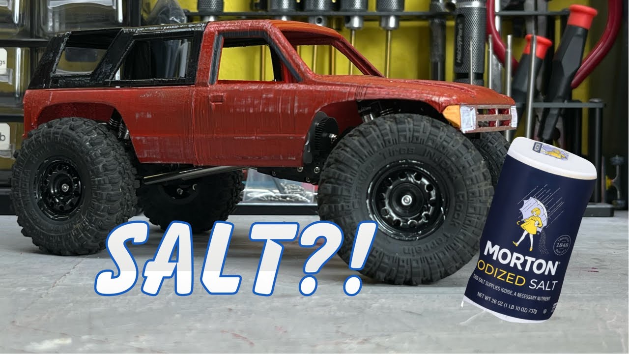 Using salt to rust my RC body! SCX24 patina method