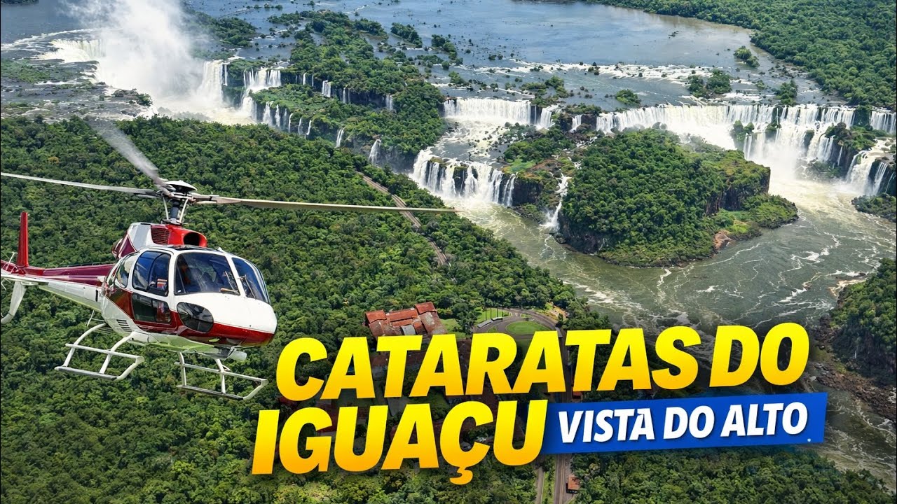 Cataratas do Iguaçu - Uma das 7 maravilhas naturais do mundo em um vôo panorâmico impressionante!