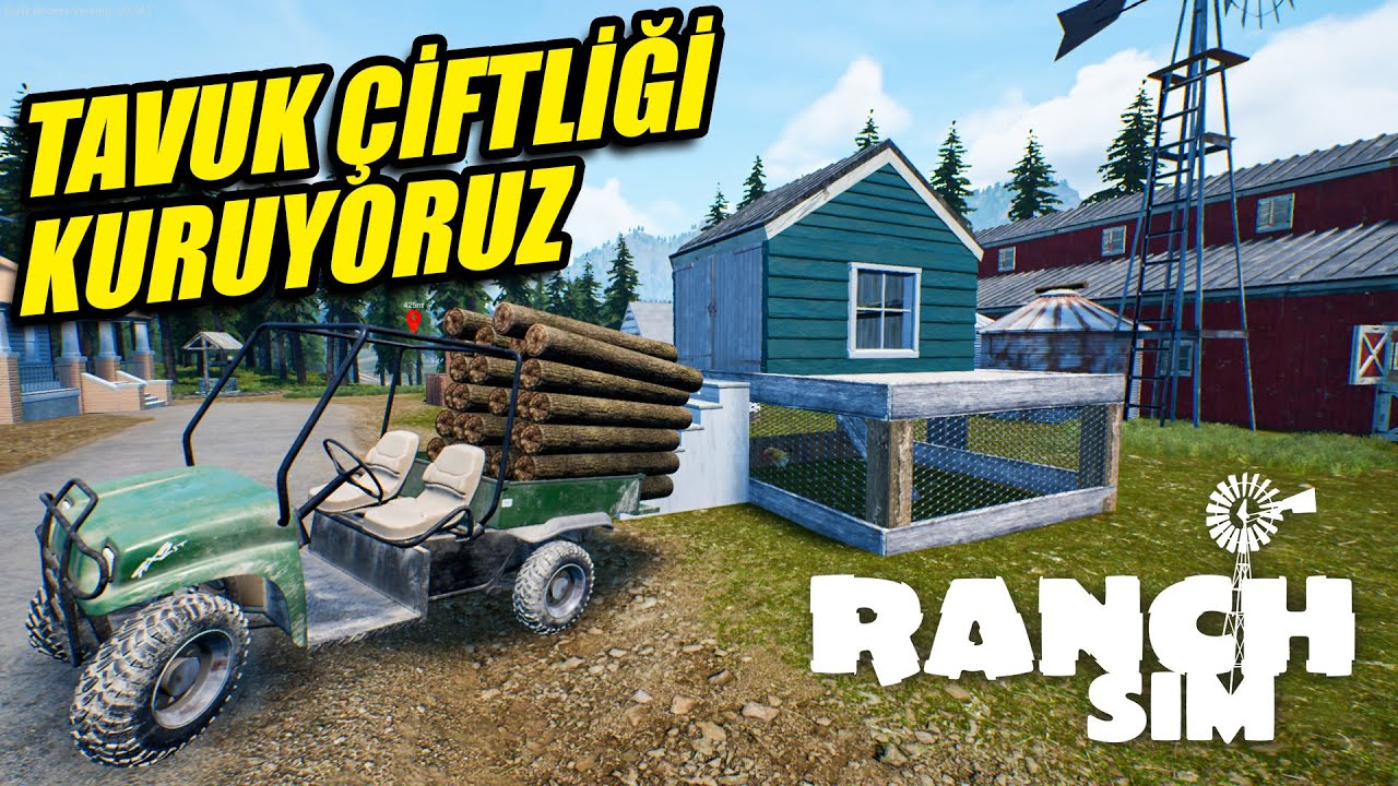 TAVUKLAR İÇİN BÜYÜK ALAN KURUYORUZ | RANCH SIMULATOR !!