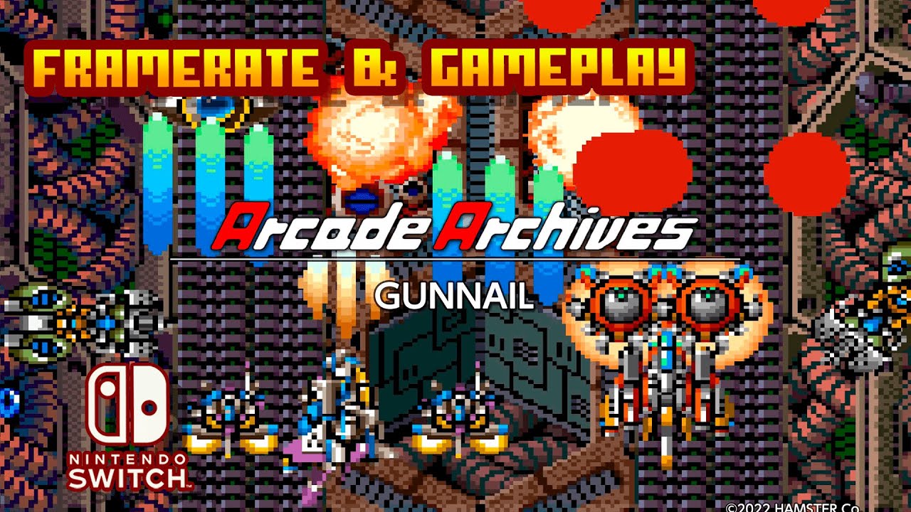 Arcade Archives: GUNNAIL - (Nintendo Switch) - Framerate & Gameplay