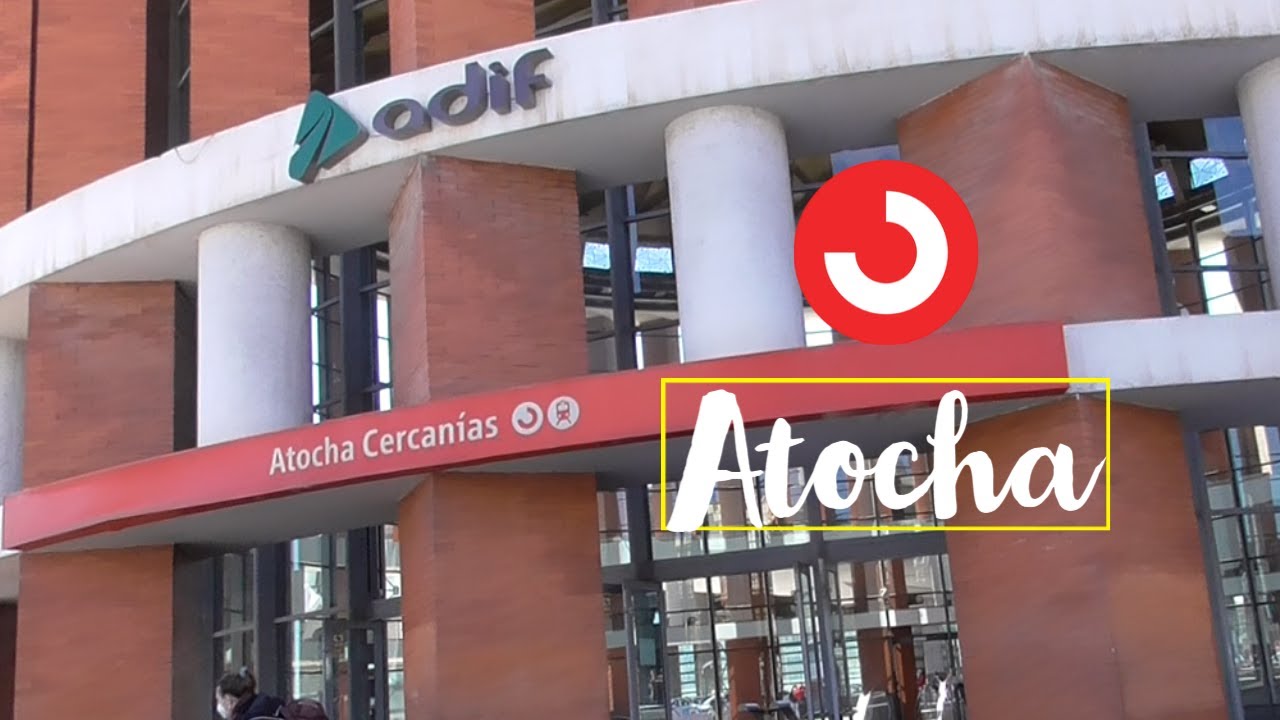 Trenes por la estación de Atocha Cercanías
