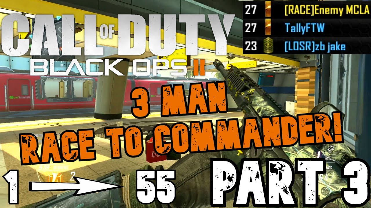 BLACK OPS 2 RACE TO COMMANDER #3 | WE'RE CHEATING?