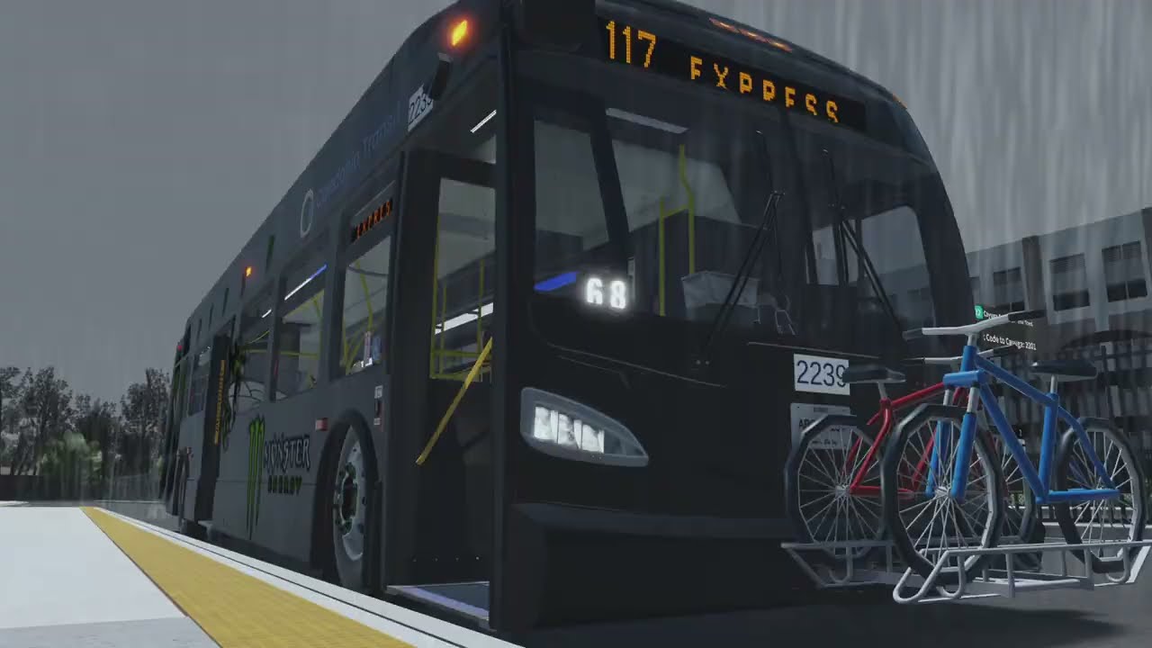 Vamos Bus Simulator - XDE40 2022 2239 Monster Energy - Caleondia Terminal To Trinity Commons Express