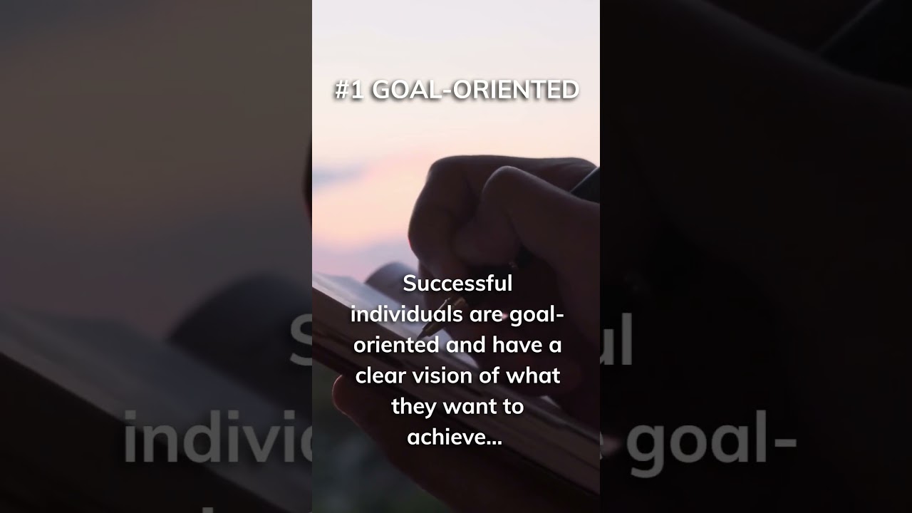 Are you goal-oriented?🤔 Comment below what&rsquo;s one of your goals! #Success #Traits