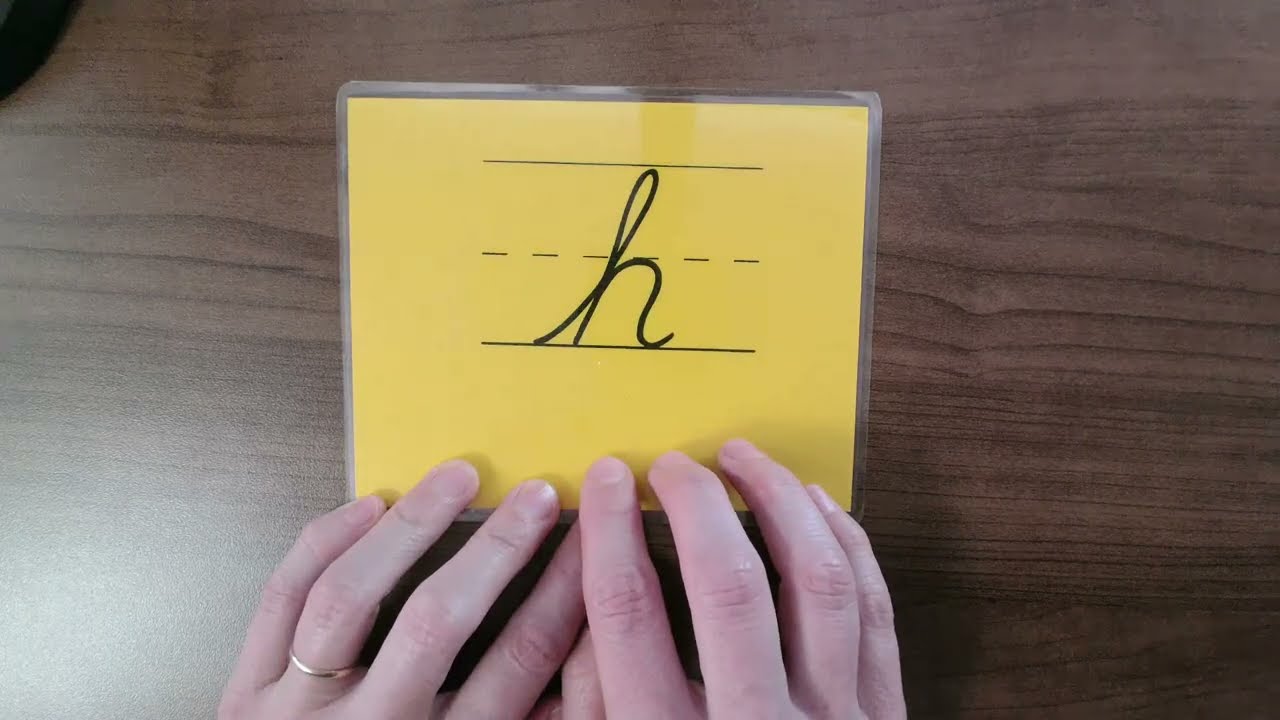 17. Demonstration of Lowercase Cursive H