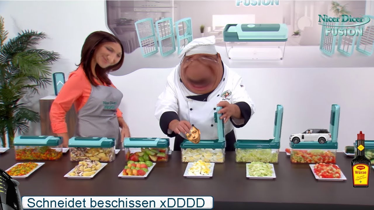 YouTube Kacke Nicer Scheisser Fusion. Chefkoch Toni viertelt alles und jeden.