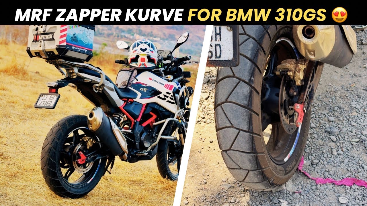 MRF Zapper Kurve 150/70/17 Best Tyre For Adventure Bikes In India | BMW 310GS Rear Tyre Change