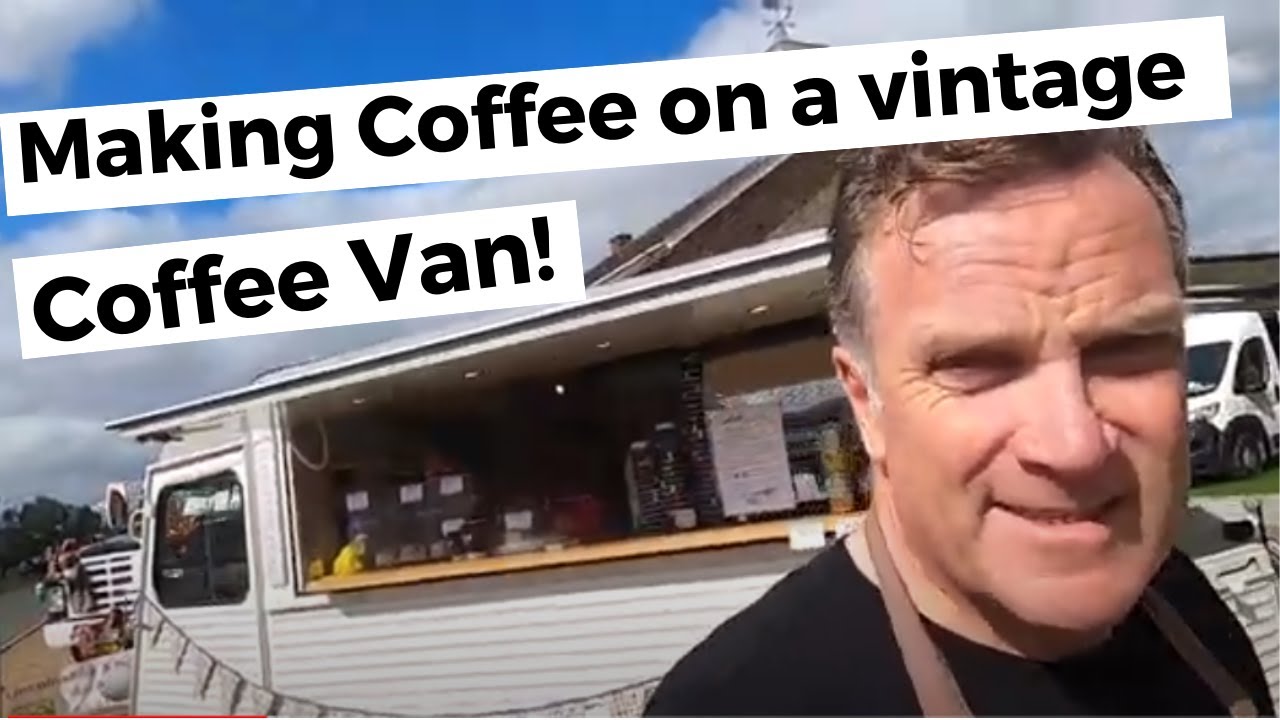Making Coffee on Cafe Allez vintage coffee van Henri @ Truckfest Peterborough