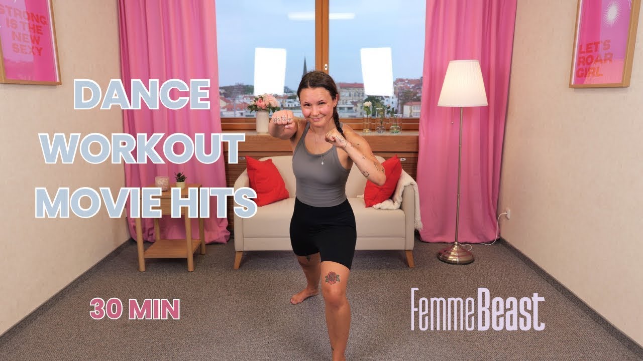 30 MIN Dance Workout Movie Hits (Cartoon & Animated ) 🎶 | Fun Full Body Cardio | Femme Beast