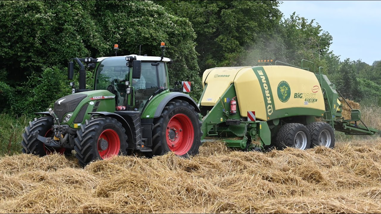 Harvest 2025 - Baling Straw with Fendt 722 & Krone BiGPack