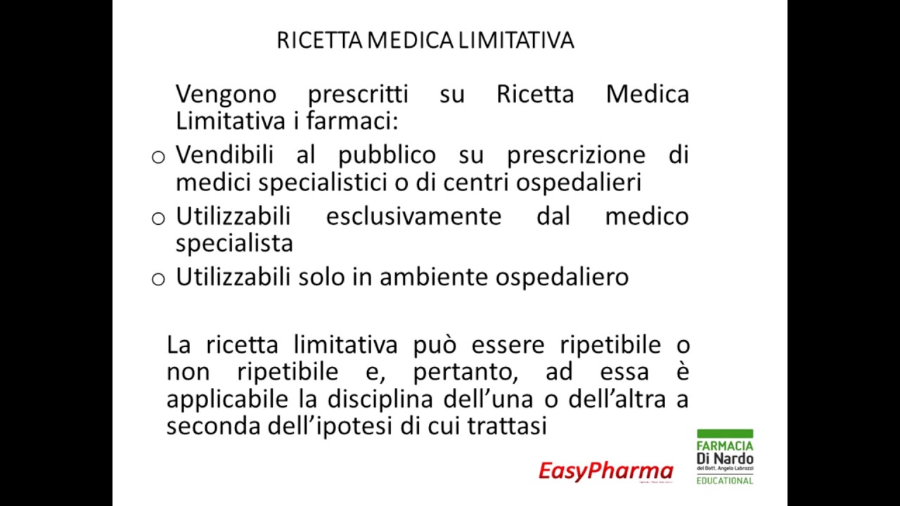 4. Ricetta Limitativa