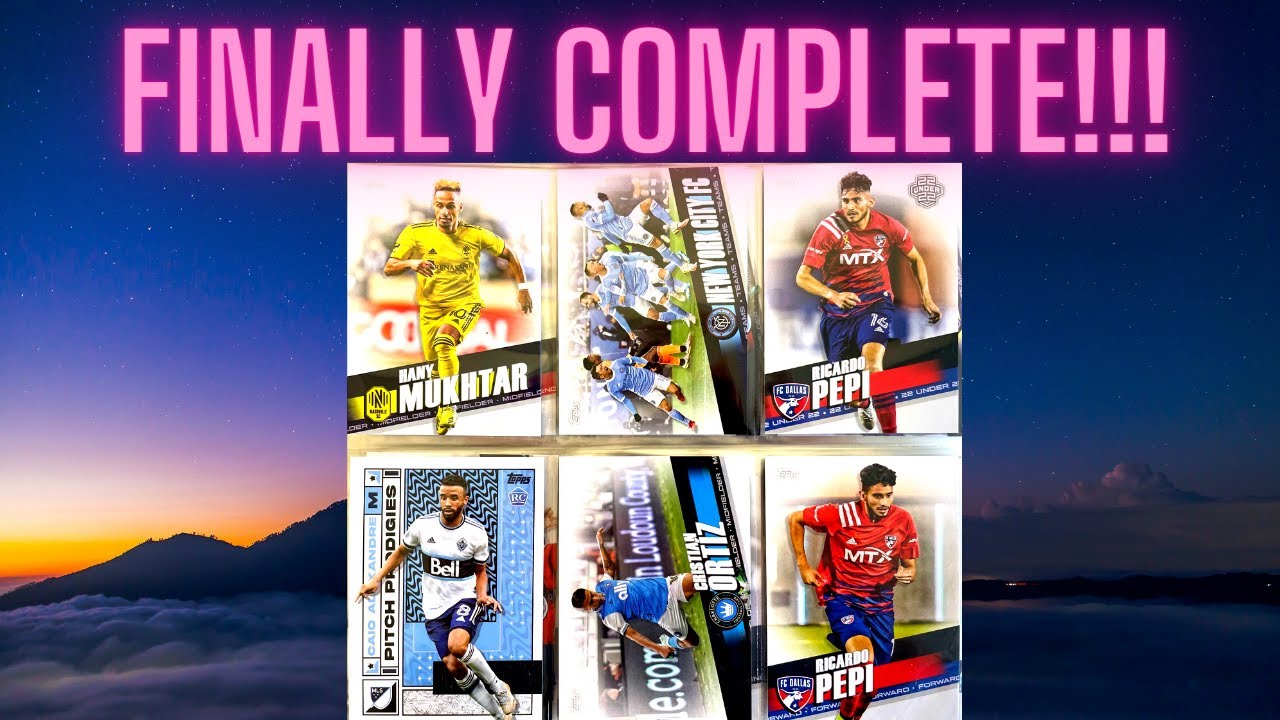 100% Complete 2022 Topps MLS Major League Soccer Set