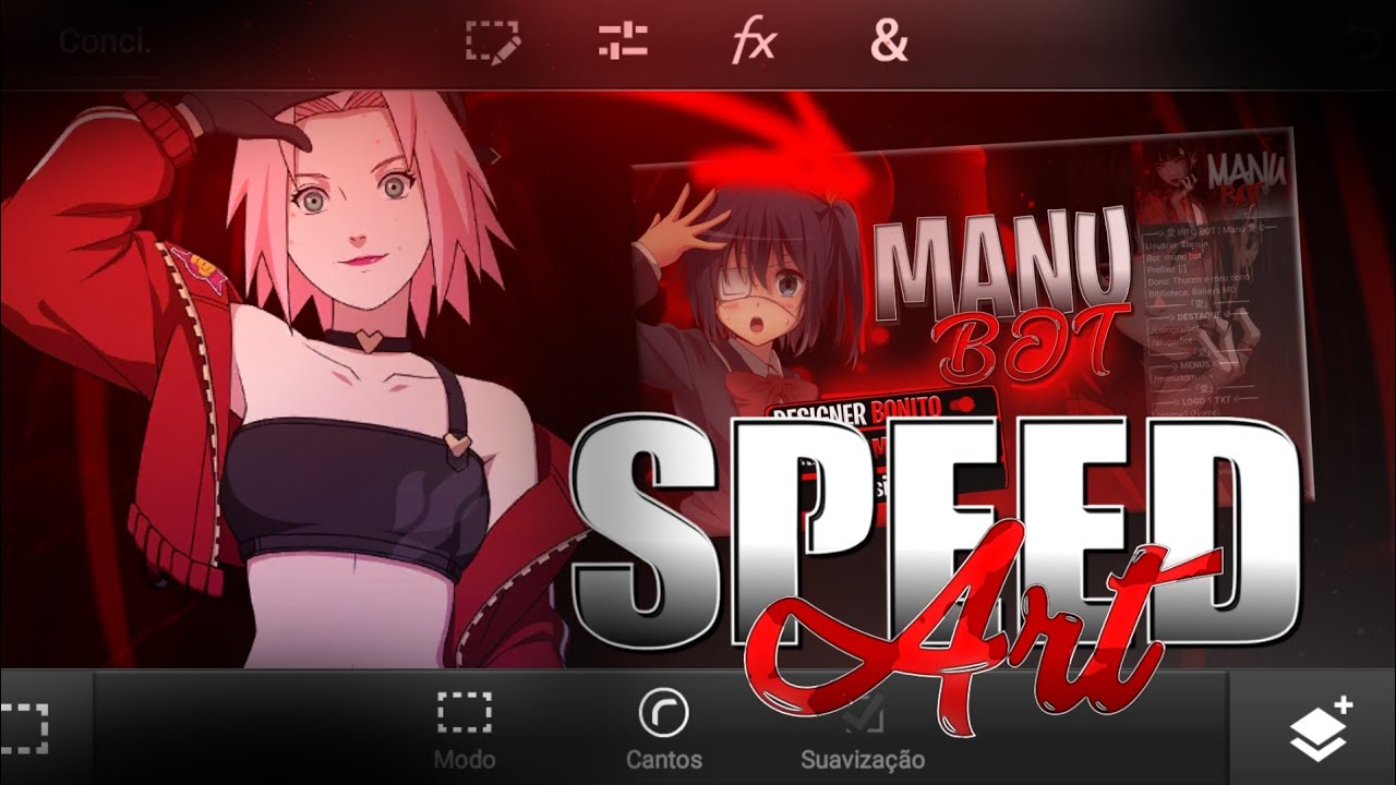 🎨SPEED ART - ThurzinX7 faço Thumbnail Logos olhe a descrição - PS TOUCH MOBILE 