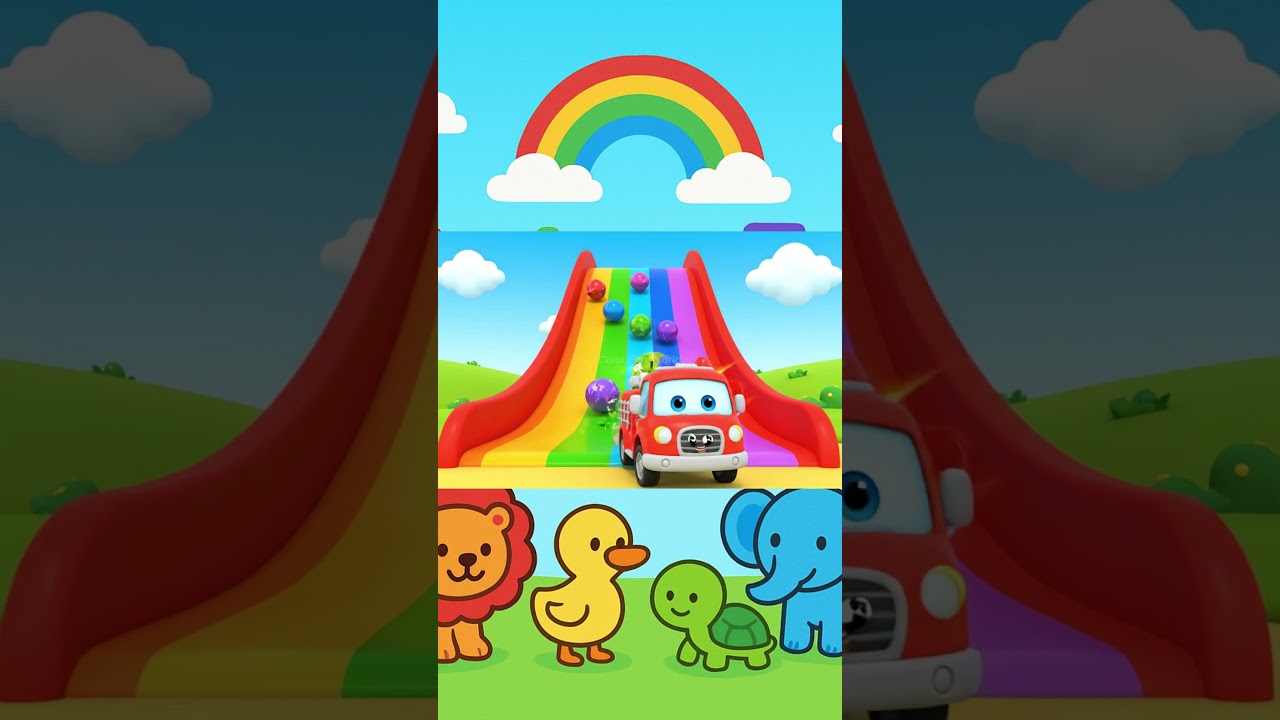 Magic Balls! Colors Turn into Animals, Trucks and Racing Cars 🐼🚚🏎️ 