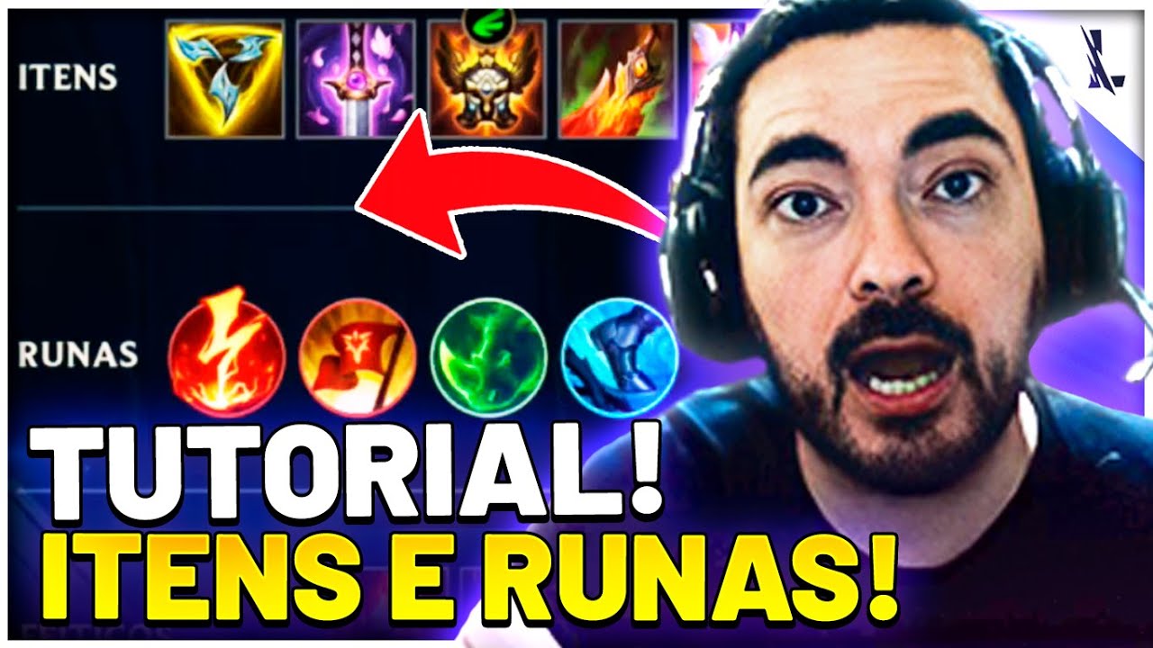 TUTORIAL ITENS E RUNAS! COMO BUILDAR SEU CAMPEÃO NO LOL MOBILE WILD RIFT!