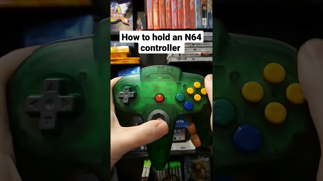 How to hold an N64 Controller #nintendo #n64