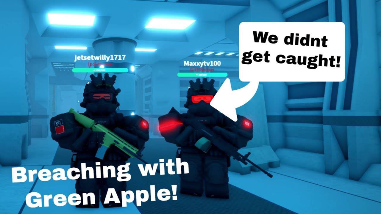 Breaching SCP'S As RRT With Green Apple! (Site Roleplay) (Roblox)