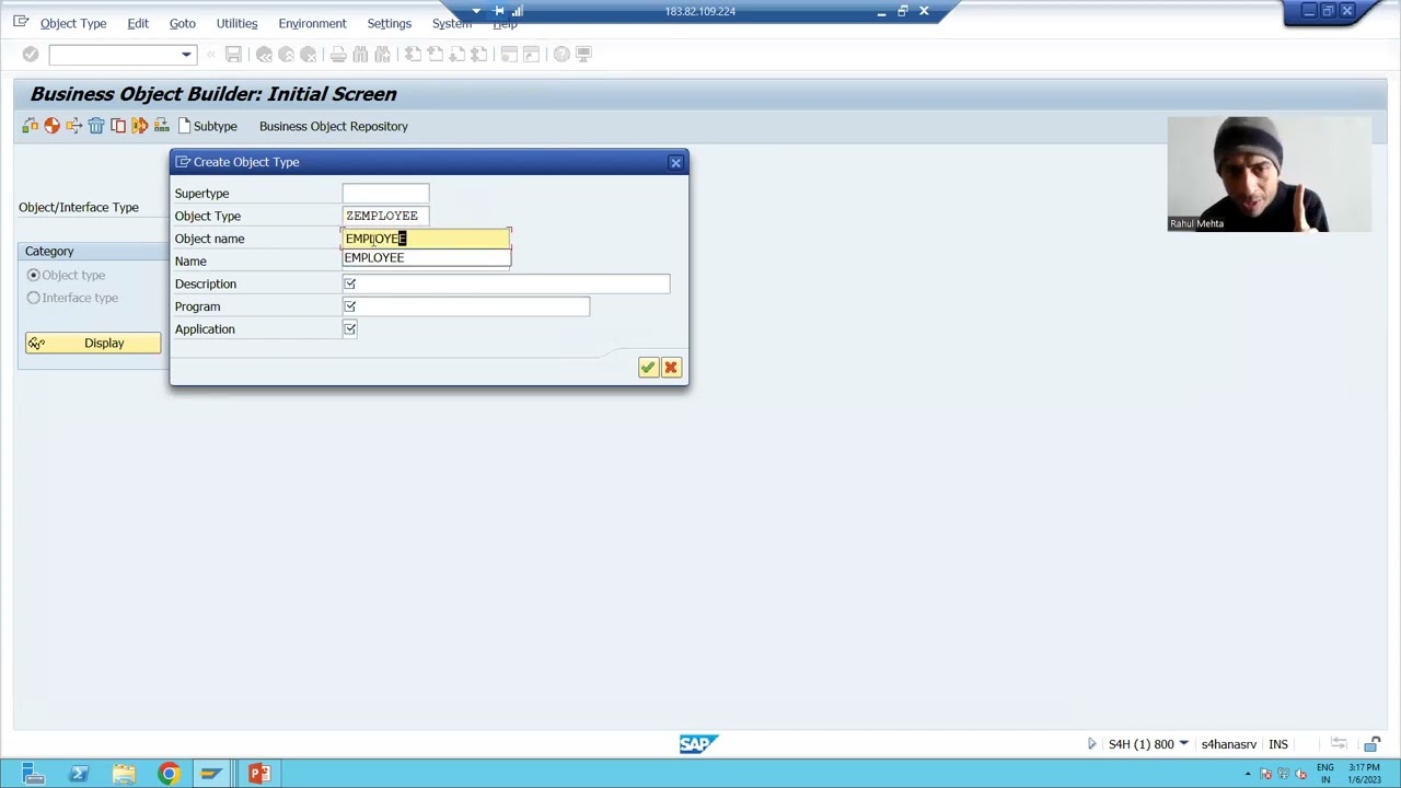 7 - Cross Applications - BAPI - Creation of Business Object Part1