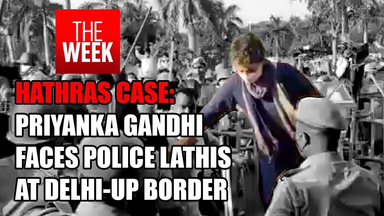 WATCH: Priyanka Gandhi faces police lathis to protect Congress workers