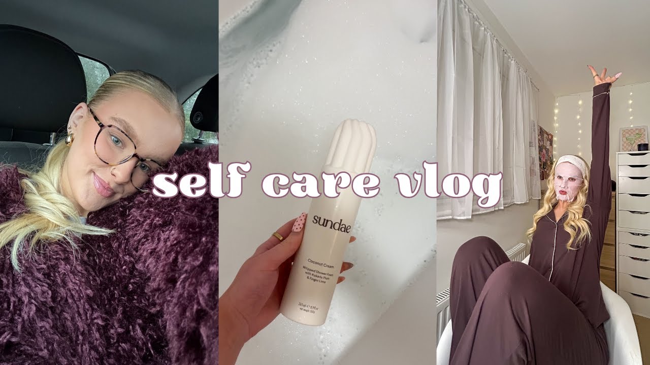 Self Care Evening Vlog 🧖🏼‍♀️🎀🧴🫧